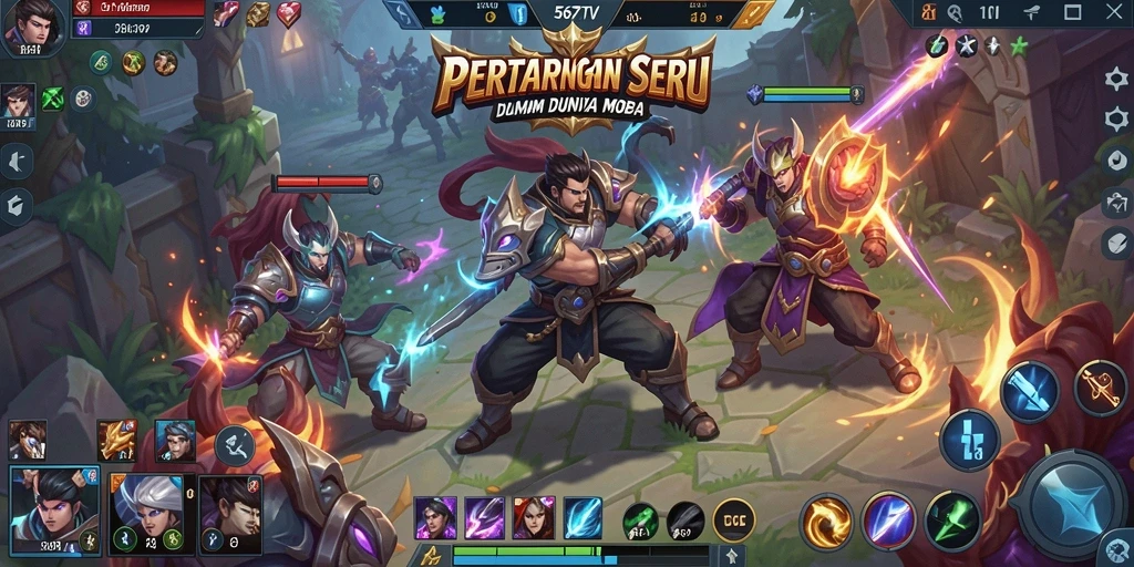 Gameplay MOBA yang kompetitif dan mendebarkan di 567TV.