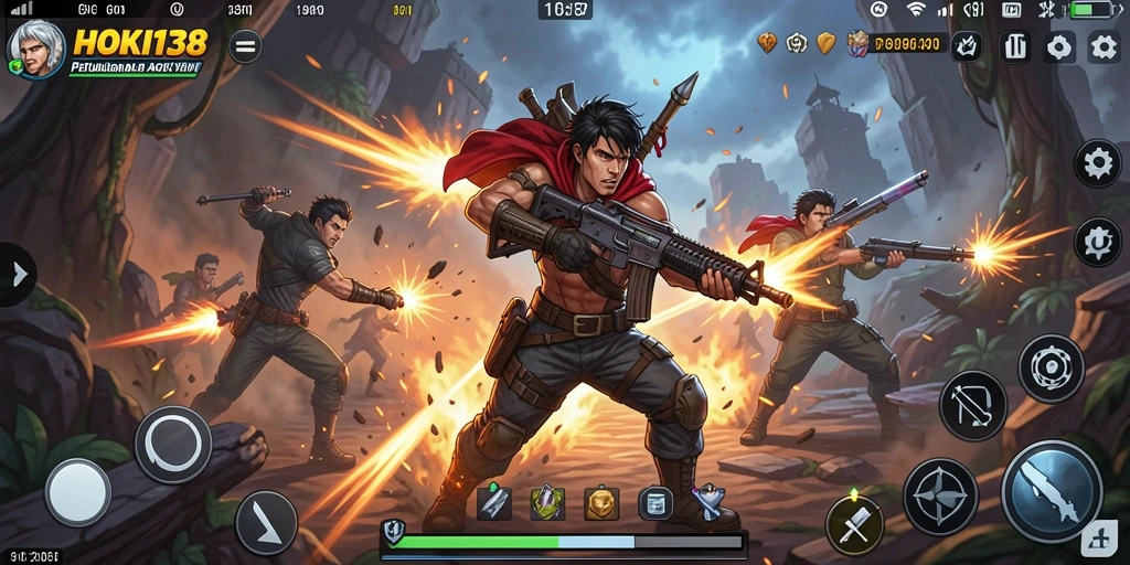 Screenshot menampilkan aksi seru dalam pertempuran ARPG.