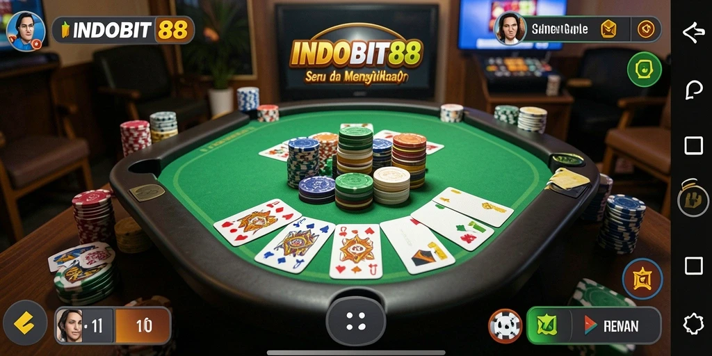 Tampilan gameplay Gaple yang seru dan interaktif.