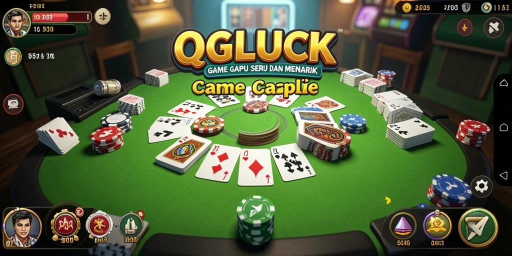 Tampilan gameplay seru Gaple di QGLUCK.